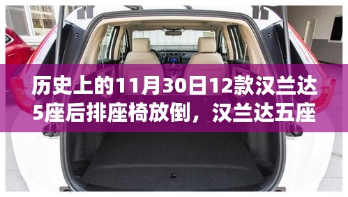 纪念汉兰达后排座椅放倒技术的里程碑时刻，汉兰达五座版的历史回顾与进展