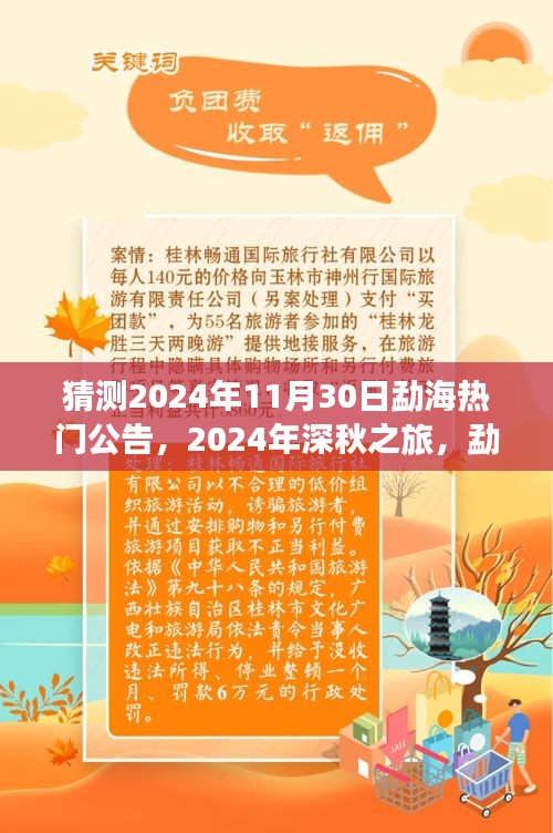 启程寻找勐海秘境的桃花源，2024年深秋之旅热门公告