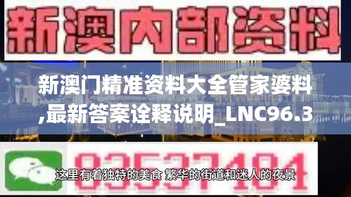 新澳门精准资料大全管家婆料,最新答案诠释说明_LNC96.304限定版