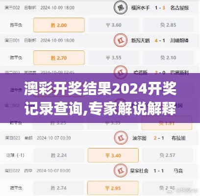 澳彩开奖结果2024开奖记录查询,专家解说解释定义_GOC60.238优雅版