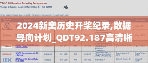 2024新奥历史开桨纪录,数据导向计划_QDT92.187高清晰度版