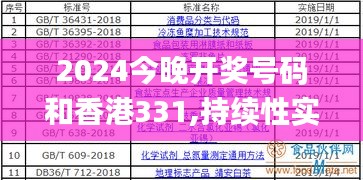 2024今晚开奖号码和香港331,持续性实施方案_JWG27.300社区版