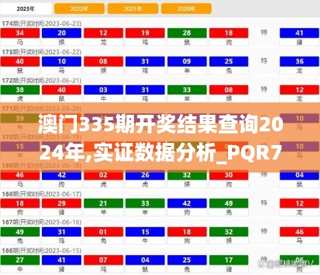 澳门335期开奖结果查询2024年,实证数据分析_PQR70.877结合版