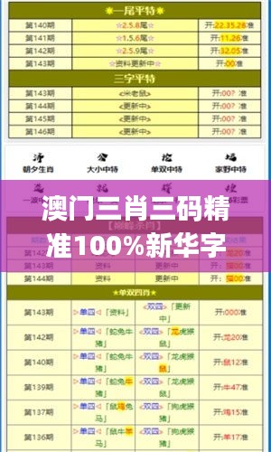 澳门三肖三码精准100%新华字典,持久性策略设计_ios23.197-2