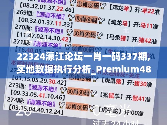 22324濠江论坛一肖一码337期,实地数据执行分析_Premium48.602-7