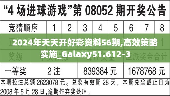 2024年天天开好彩资料56期,高效策略实施_Galaxy51.612-3