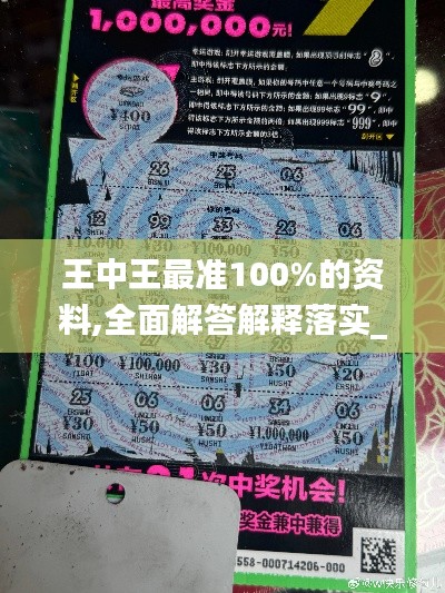 王中王最准100%的资料,全面解答解释落实_冒险款31.157-3