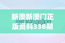 新澳新澳门正版资料338期,深度分析解释定义_探索版66.718-3