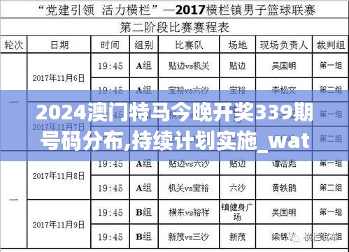 2024澳门特马今晚开奖339期号码分布,持续计划实施_watchOS73.572-2