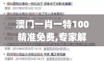 澳门一肖一特100精准免费,专家解读说明_Q48.947