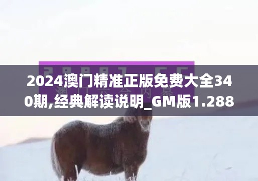 2024澳门精准正版免费大全340期,经典解读说明_GM版1.288-5