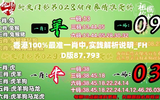 香港100%最准一肖中,实践解析说明_FHD版87.793