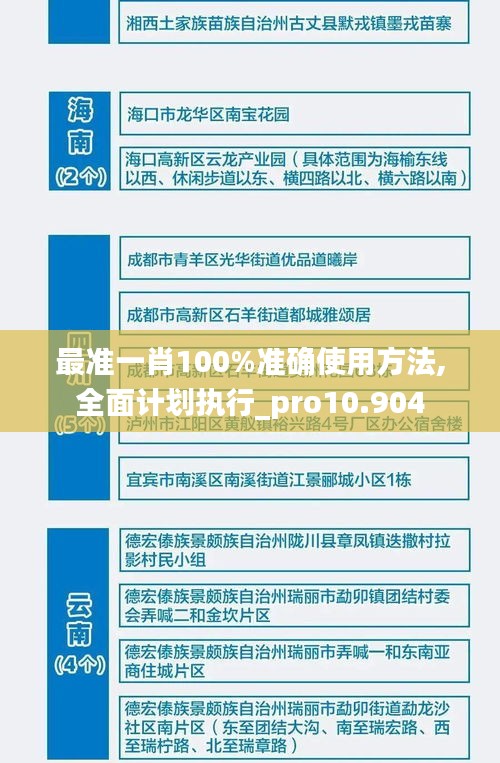 最准一肖100%准确使用方法,全面计划执行_pro10.904