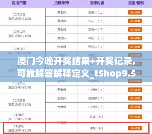 澳门今晚开奖结果+开奖记录,可靠解答解释定义_tShop9.575