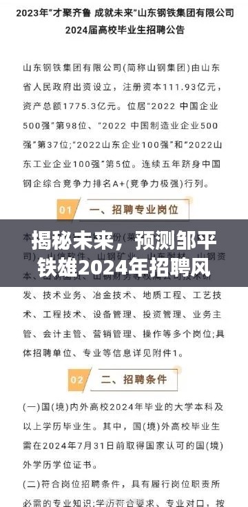 揭秘未来招聘趋势，邹平铁雄2024年招聘风向展望