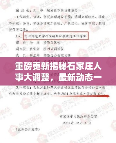 重磅揭秘，石家庄人事大调整最新动态一网打尽！