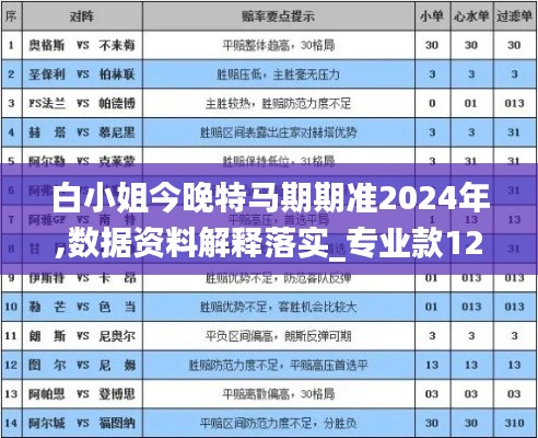 白小姐今晚特马期期准2024年,数据资料解释落实_专业款12.130