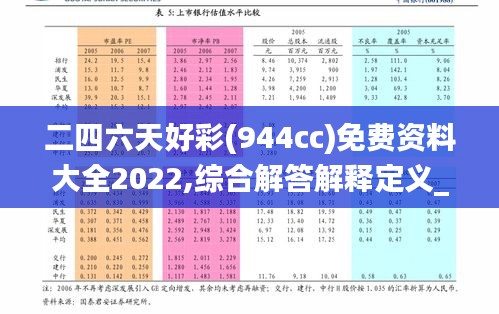 二四六天好彩(944cc)免费资料大全2022,综合解答解释定义_C版12.892