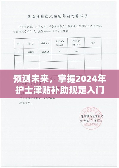 掌握未来护理津贴补助规定，2024年护士津贴补助入门指南预测与解析