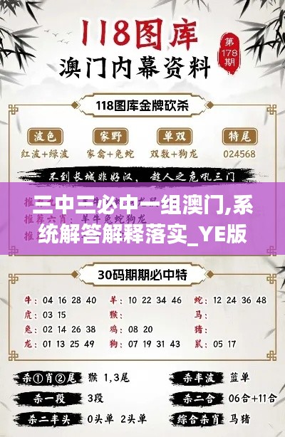 三中三必中一组澳门,系统解答解释落实_YE版10.820