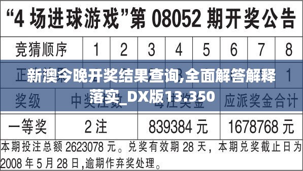 新澳今晚开奖结果查询,全面解答解释落实_DX版13.350