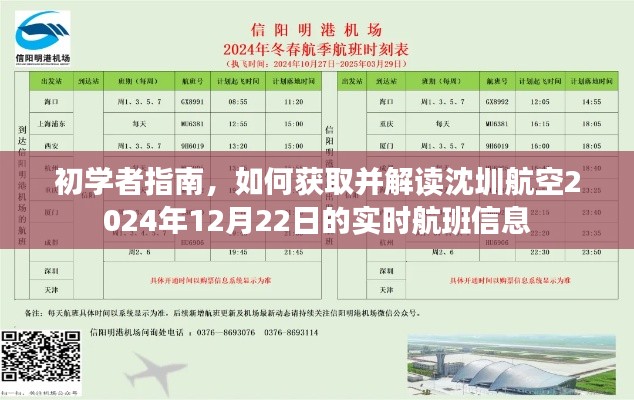 初学者指南，获取并解读沈圳航空2024年12月22日实时航班信息攻略