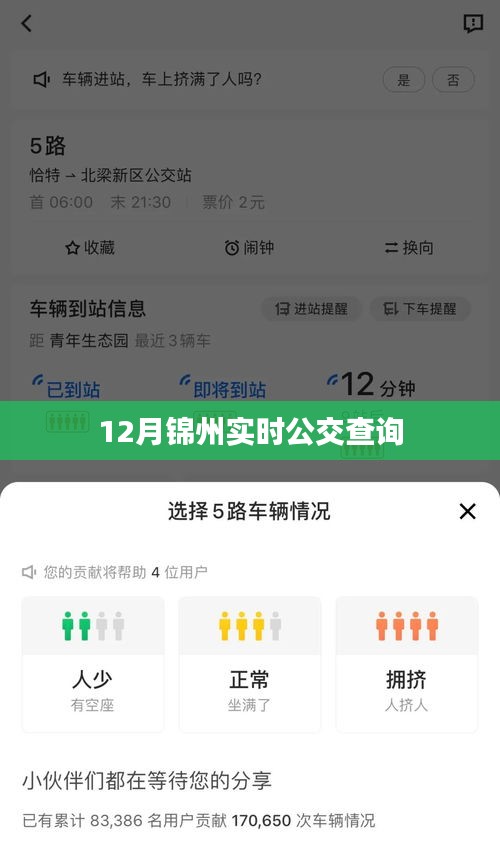 锦州公交实时查询系统，十二月最新公交信息