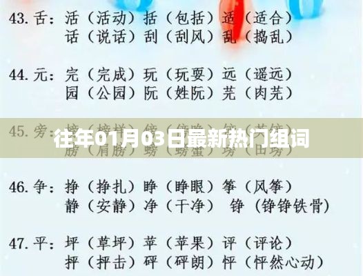 最新热门组词榜单（历年精选）