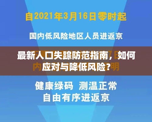 最新人口失踪防范指南，如何应对与降低风险？