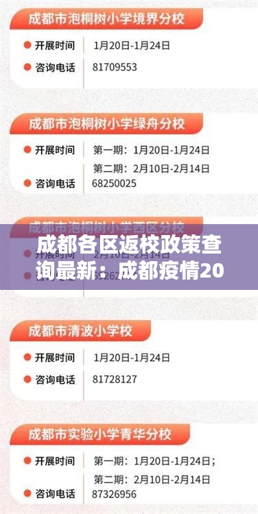 成都各区返校政策查询最新：成都疫情2021返乡通知 