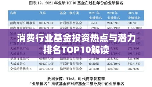 消费行业基金投资热点与潜力排名TOP10解读