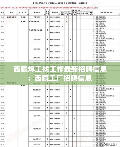 西藏焊工找工作最新招聘信息：西藏工厂招聘信息 