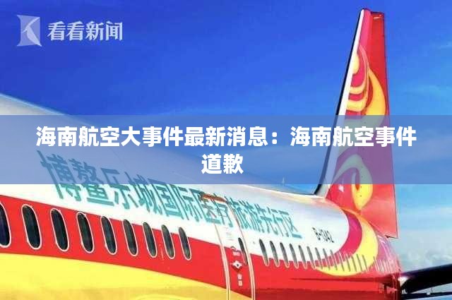 海南航空大事件最新消息：海南航空事件道歉 