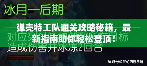 弹壳特工队通关攻略秘籍，最新指南助你轻松登顶！