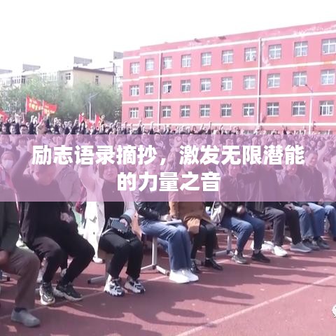 励志语录摘抄，激发无限潜能的力量之音