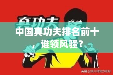 中国真功夫排名前十，谁领风骚？