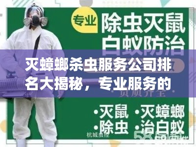 灭蟑螂杀虫服务公司排名大揭秘，专业服务的必要性！