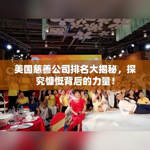 美国慈善公司排名大揭秘，探究慷慨背后的力量！