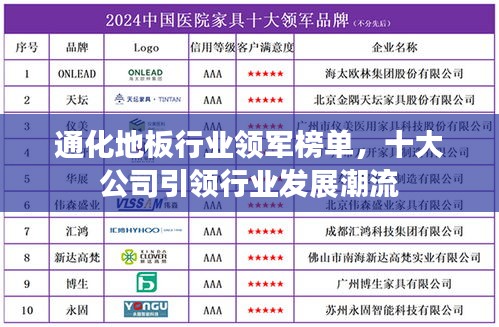 通化地板行业领军榜单，十大公司引领行业发展潮流