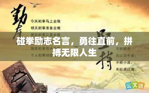 碰拳励志名言，勇往直前，拼搏无限人生