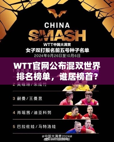 WTT官网公布混双世界排名榜单，谁居榜首？揭秘最新排名！