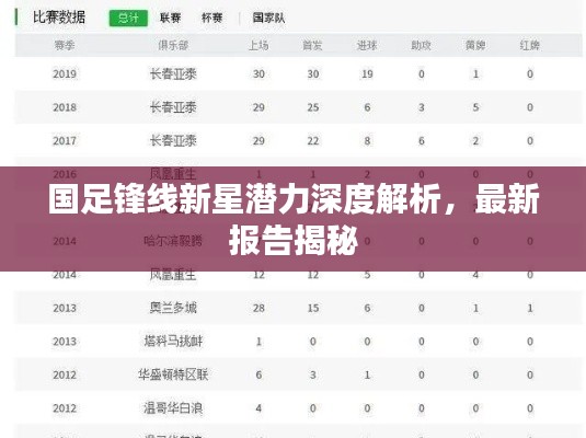 国足锋线新星潜力深度解析，最新报告揭秘