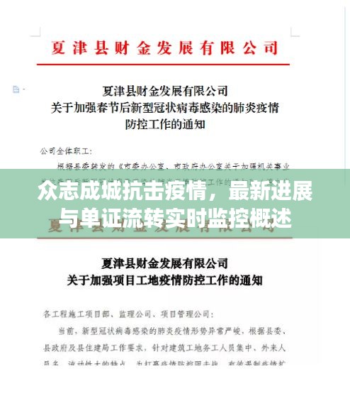 众志成城抗击疫情,最新进展与单证流转实时监控概述