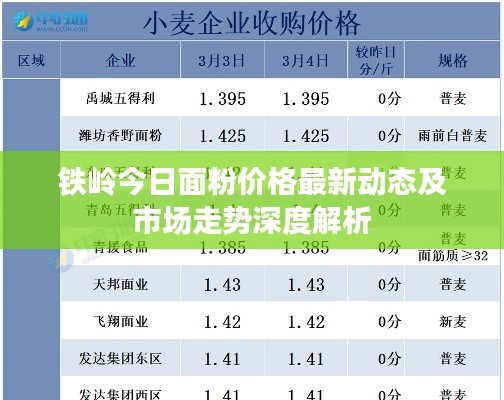 铁岭今日面粉价格最新动态及市场走势深度解析