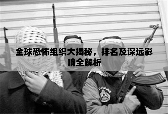全球恐怖组织大揭秘，排名及深远影响全解析
