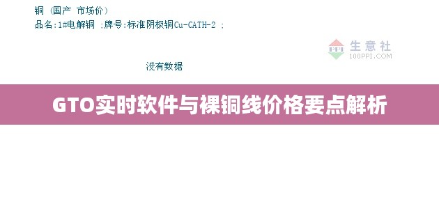GTO实时软件与裸铜线价格要点解析