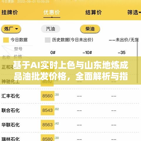基于AI实时上色与山东地炼成品油批发价格，全面解析与指导