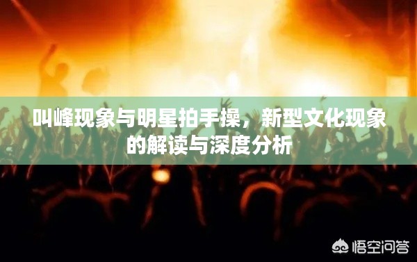 叫峰现象与明星拍手操,新型文化现象的解读与深度分析