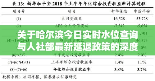 关于哈尔滨今日实时水位查询与人社部最新延退政策的深度剖析