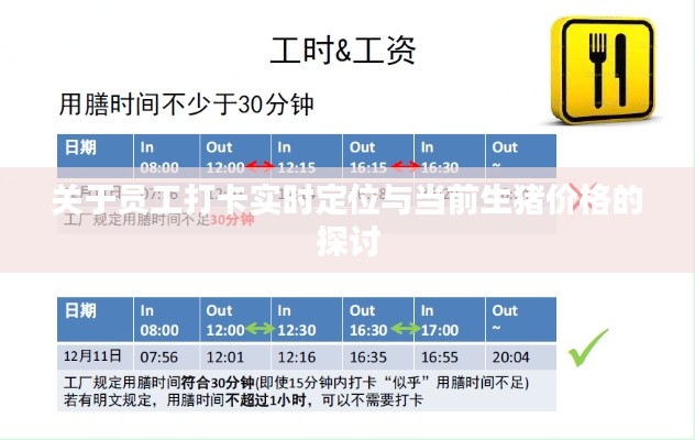 关于员工打卡实时定位与当前生猪价格的探讨